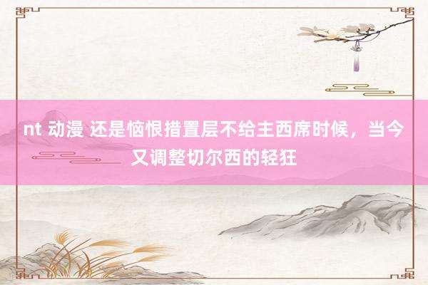 nt 动漫 还是恼恨措置层不给主西席时候,当今又调整切尔西的轻狂