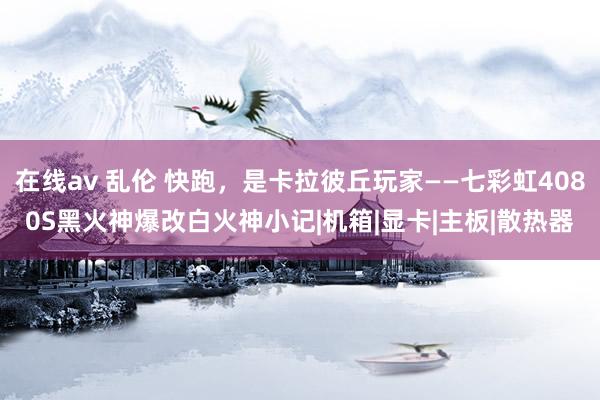 在线av 乱伦 快跑，是卡拉彼丘玩家——七彩虹4080S黑火神爆改白火神小记|机箱|显卡|主板|散热器
