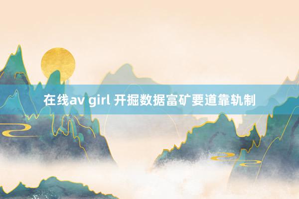 在线av girl 开掘数据富矿要道靠轨制